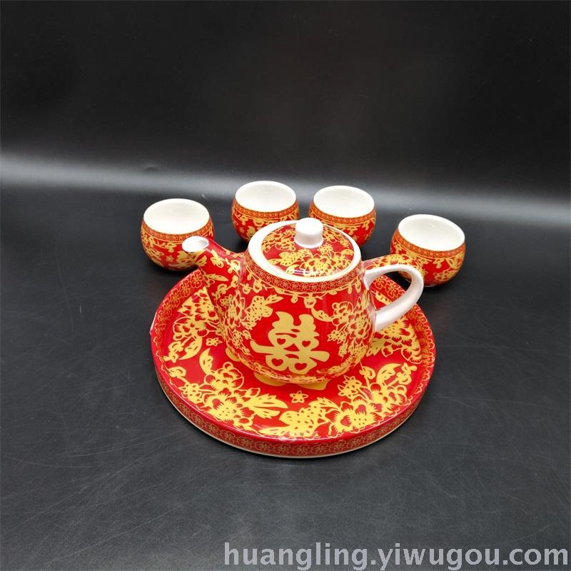 Wedding gifts red bowl bowl ceramic bowl bowl