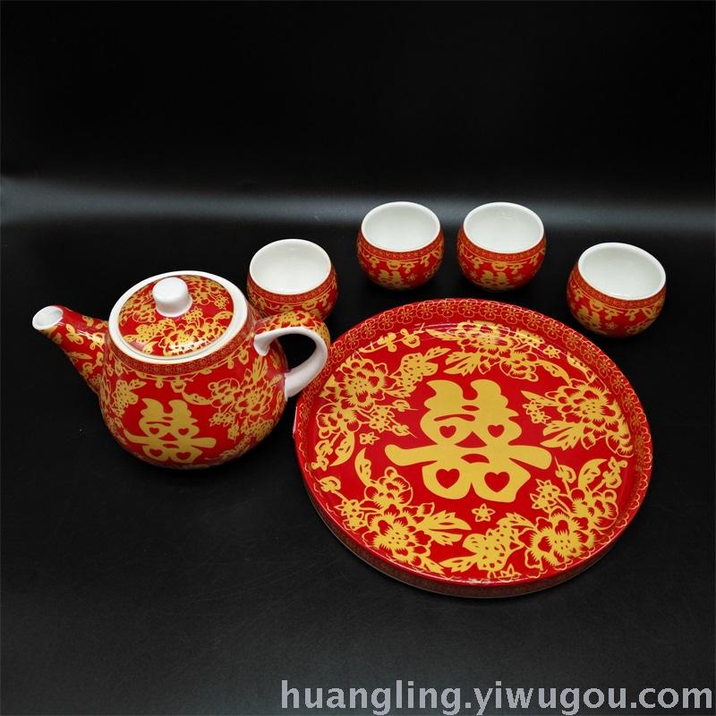 Wedding gifts red bowl bowl ceramic bowl bowl