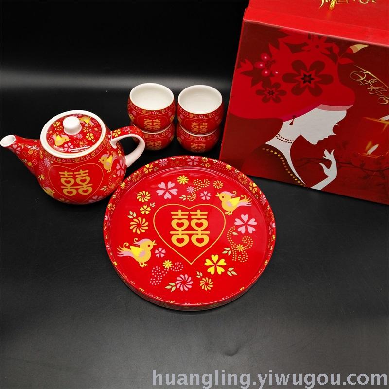 Wedding gifts red bowl bowl ceramic bowl bowl