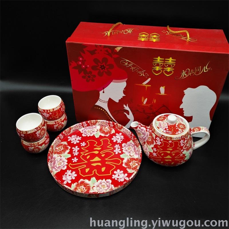 Wedding gifts red bowl bowl ceramic bowl bowl