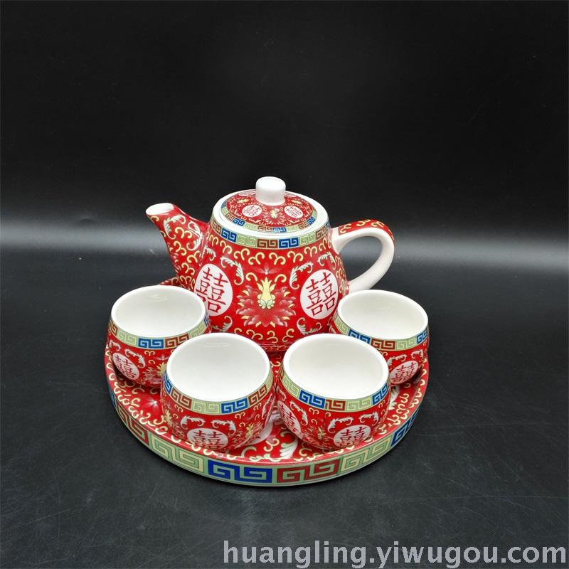 Wedding gifts red bowl bowl ceramic bowl bowl