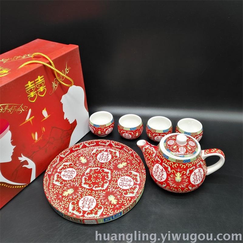 Wedding gifts red bowl bowl ceramic bowl bowl