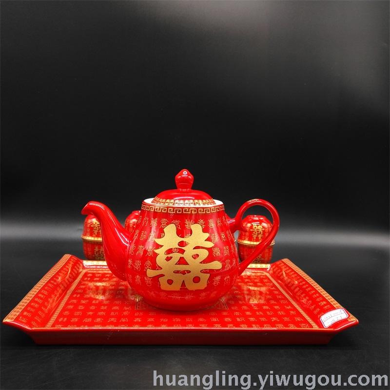 Wedding gifts red bowl bowl ceramic bowl bowl