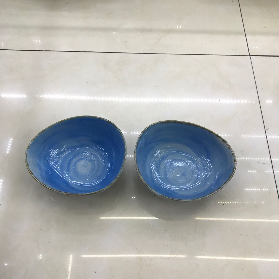 Hotel/household ceramic gradient irregular bowl