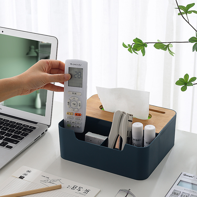 Paper Extraction Box Tissue Box Home Creative Desktop Living Room Toilet Bathroom Tissue Box Multifunctional Vehicle Storage Box