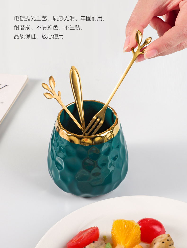 Stainless Steel Fruit Fork Home Use Set Fruit Toothpick Dessert Fork Cake Fork Light Luxury Stirring Spoon Creative Dessert Spoon Stainless Steel Fruit Fork Home Use Set Fruit Toothpick Dessert Fork Cake Fork Light Luxury Stirring Spoon Creative Dessert Spoon