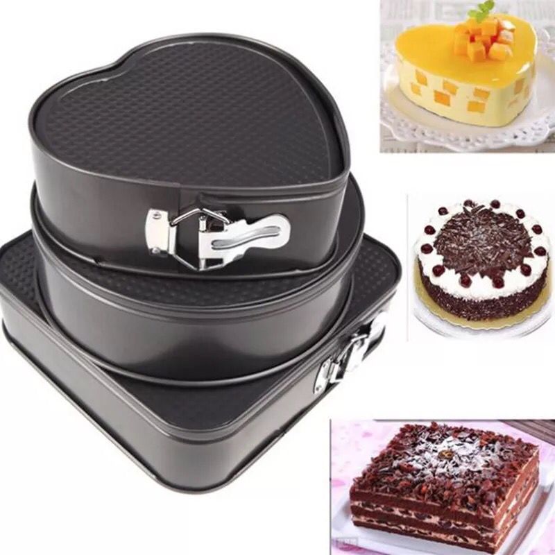A variety of heart garden, bottom, square cake mold