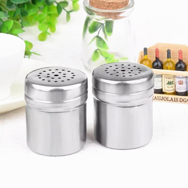Stainless Steel Seasoning Bottle Toothpick Bottle Pepper Jar Seasoning Jar Multi-Purpose Jar Two Yuan Store Stall Supply Wholesale