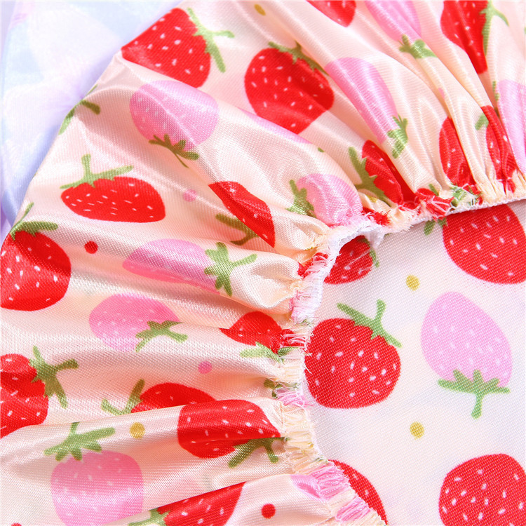 Factory Direct Sales Hot Sale 3Pc Satin Cloth Casing Shower Cap Environmental Protection PE Hair Care Cover BATH ESSENTIAL