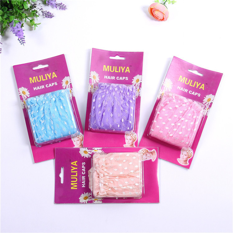 Factory Direct Sales Hot Sale Lace Jacquard Card Shower Cap Material Comfortable Environmental Protection Home BATH ESSENTIAL