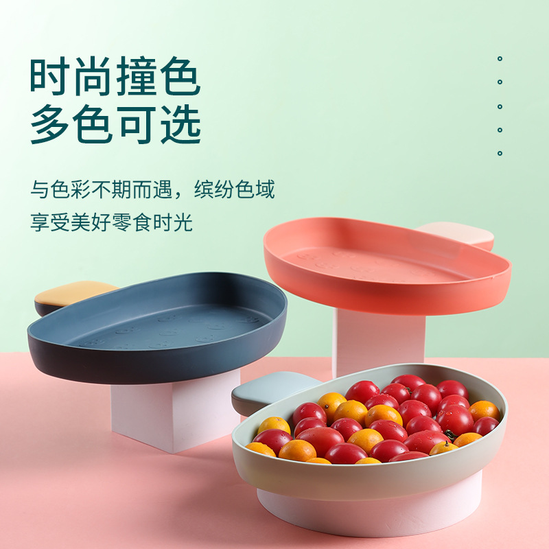 2020 New Fruit Plate Mushroom Fruit Plate Home Simple Cute Fruit Plate Toothpick Fruit Plate Factory Direct Sales