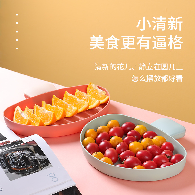 2020 New Fruit Plate Mushroom Fruit Plate Home Simple Cute Fruit Plate Toothpick Fruit Plate Factory Direct Sales