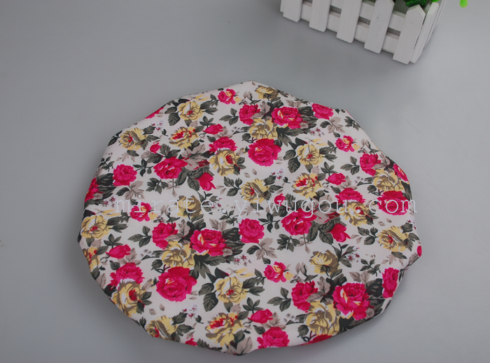 Manufacturers supply spring dream printed cotton lace shower cap Manufacturers supply spring dream printed cotton lace shower cap