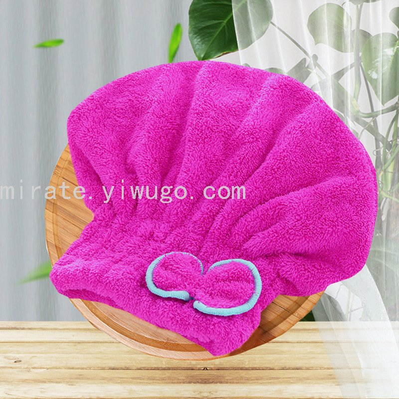 Microfiber Hair-Drying Cap Bow Shower Cap Thick Coral Fleece Princess Hat Shower Cap Microfiber Hair-Drying Cap Bow Shower Cap Thick Coral Fleece Princess Hat Shower Cap