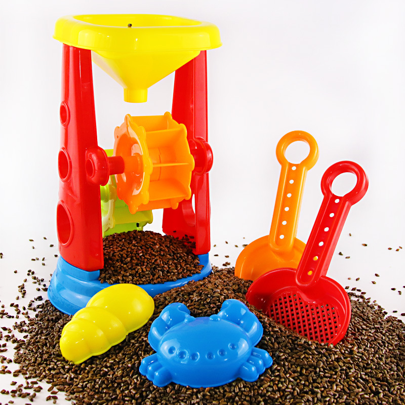 Beach Toy Sand Playing Large Hourglass Amusement Park Cassia Seed Sand Pool White Sand Matching Toy Shovel Sand Digging Tool