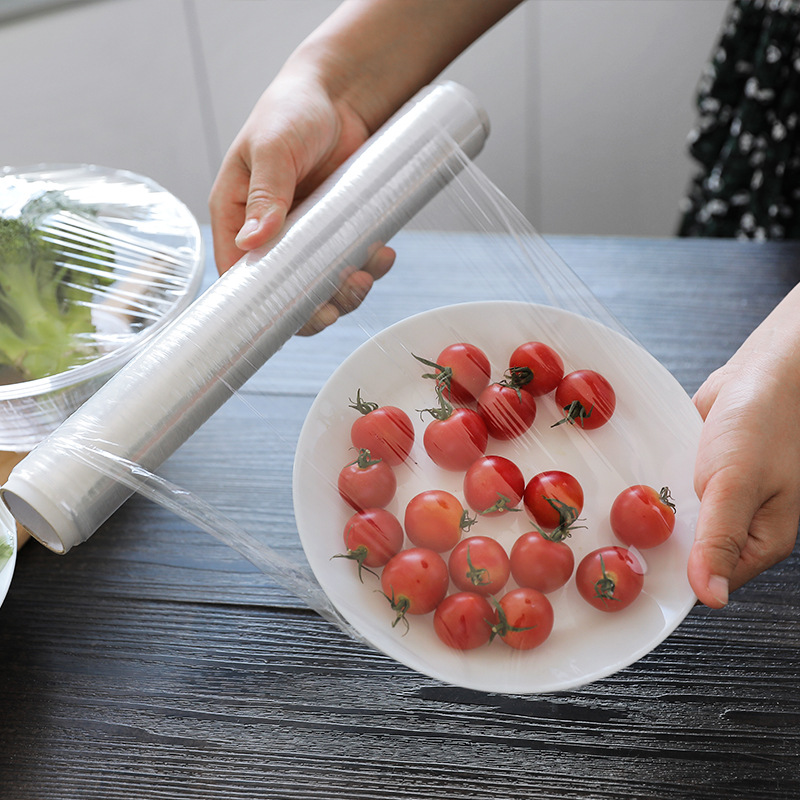 2330 Plastic Wrap Knife-Free Tear-off Large Roll Microwave Oven Kitchen Refrigerator Economical 50 M Food PE Film