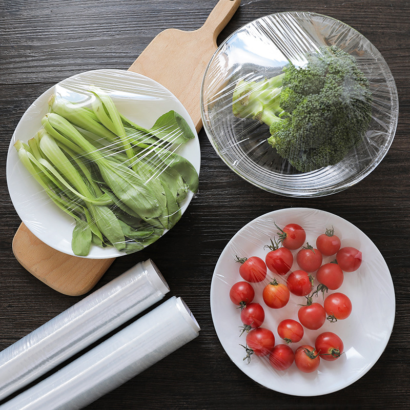 2330 Plastic Wrap Knife-Free Tear-off Large Roll Microwave Oven Kitchen Refrigerator Economical 50 M Food PE Film