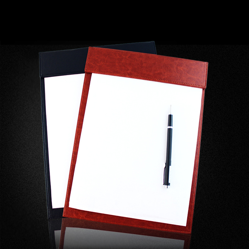 Folder Business Office Supplies Leather Quality Conference Mat A4 Conference Clip Menu Clip Writing Pad Board Clip Currently Available