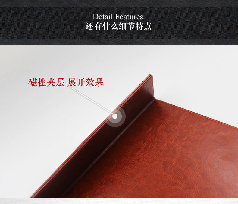 Folder Business Office Supplies Leather Quality Conference Mat A4 Conference Clip Menu Clip Writing Pad Board Clip Currently Available