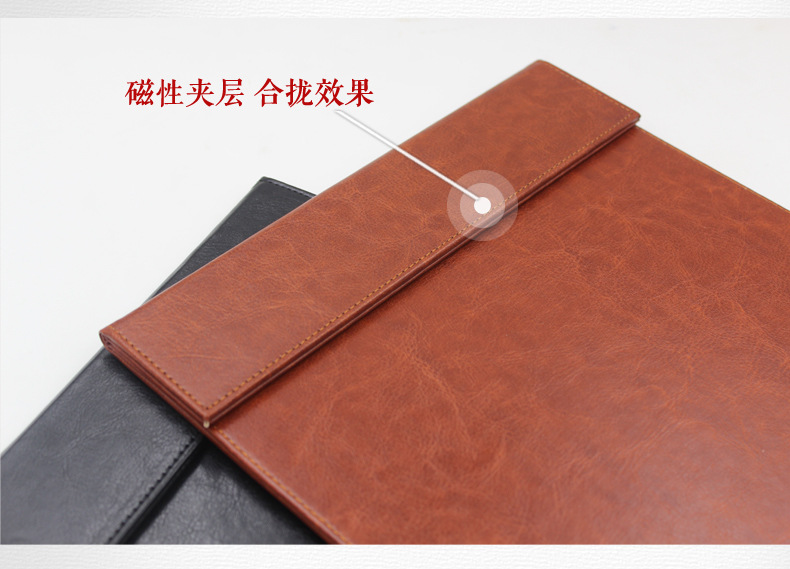 Folder Business Office Supplies Leather Quality Conference Mat A4 Conference Clip Menu Clip Writing Pad Board Clip Currently Available