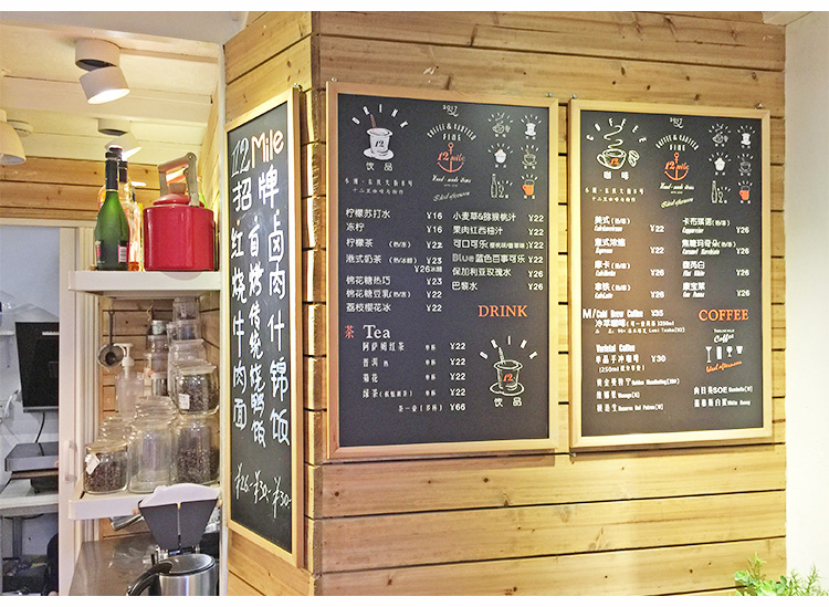 Solid Wood Stand Shop Small Blackboard Billboard Handwriting Chalk Board Mobile Blackboard Promotional Menu