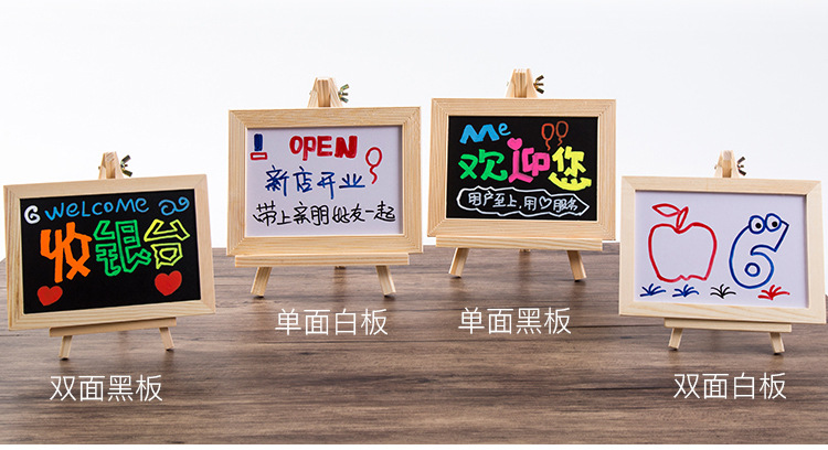 Table top small blackboard vertical menu board restaurant price list shop creative display board message board 