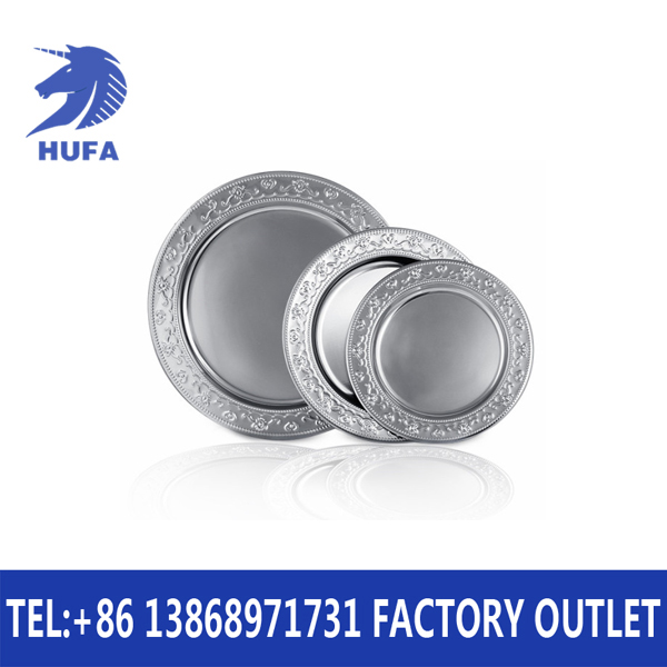 Stainless steel guifei pan round mirror plate technology plate hookah Stainless steel plate manufacturers direct sales