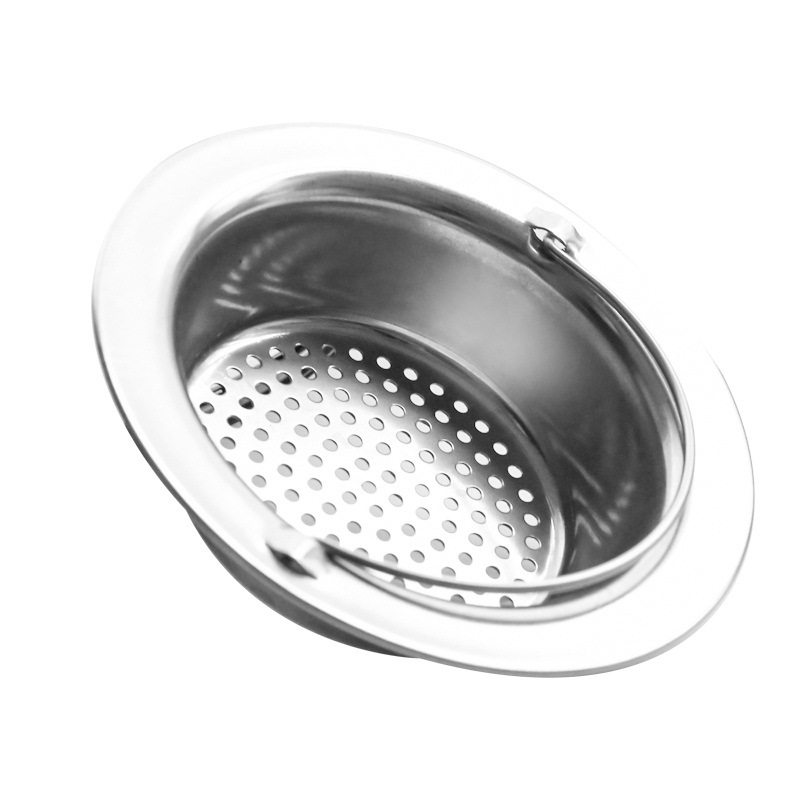 Kitchen Sink Filter Net Household Lower Floor Drain Portable Stainless Steel Sink Dregs Filter Washing Basin Strainer