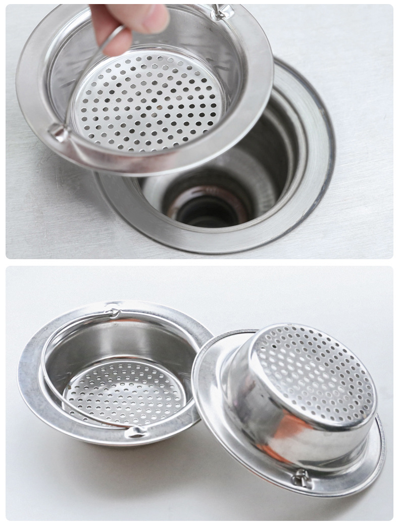 Kitchen Sink Filter Net Household Lower Floor Drain Portable Stainless Steel Sink Dregs Filter Washing Basin Strainer Kitchen Sink Filter Net Household Lower Floor Drain Portable Stainless Steel Sink Dregs Filter Washing Basin Strainer