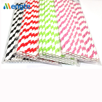 Restaurant Bar Home Outside Food Grade 100% Biodegradable Disposable paper straws