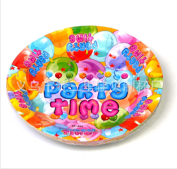 Cartoon paper tray tray cake plates birthday parties party party wedding round tray