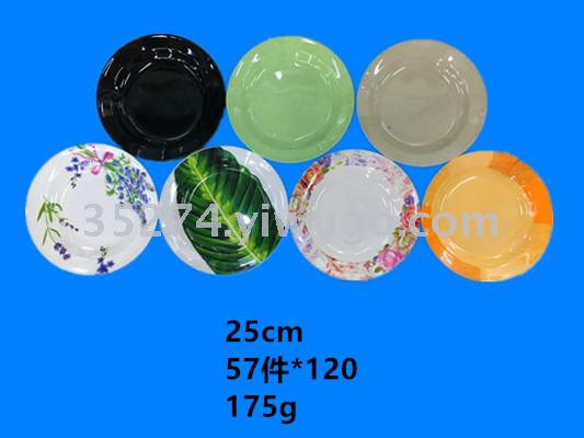 Melamine tableware plate imitation ceramic applique plate a large number of low spot inventory processing