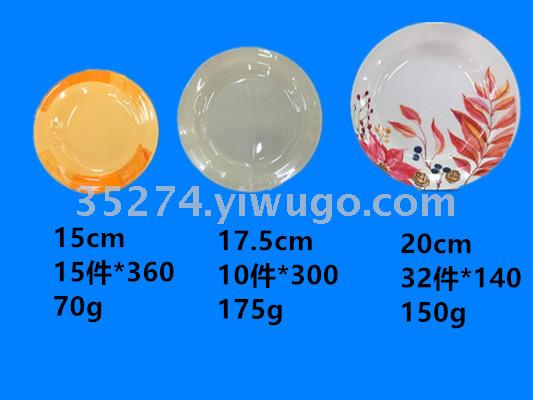 Melamine tableware plate imitation ceramic applique plate a large number of low spot inventory processing