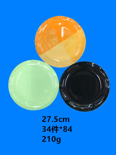 Melamine tableware plate imitation ceramic applique plate a large number of low spot inventory processing Melamine tableware plate imitation ceramic applique plate a large number of low spot inventory processing