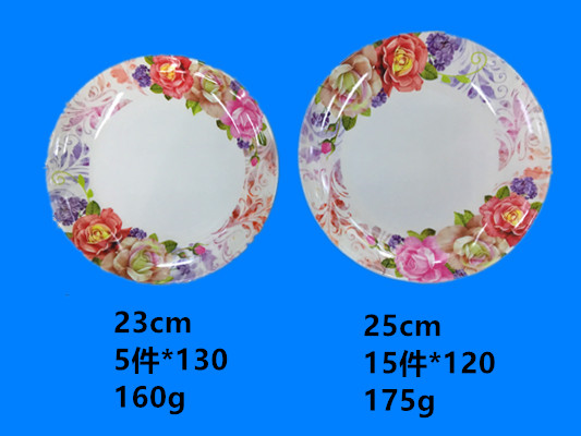 Melamine tableware plate imitation ceramic applique plate a large number of low spot inventory processing Melamine tableware plate imitation ceramic applique plate a large number of low spot inventory processing