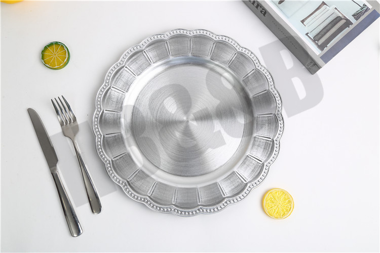 2020 New European-Style Plate Hotel Wedding Mat Plate Plastic Plate Electroplating Craft Plate Decorative Tray 2020 New European-Style Plate Hotel Wedding Mat Plate Plastic Plate Electroplating Craft Plate Decorative Tray