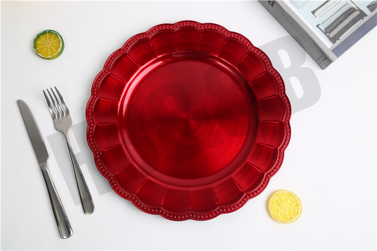 2020 New European-Style Plate Hotel Wedding Mat Plate Plastic Plate Electroplating Craft Plate Decorative Tray 2020 New European-Style Plate Hotel Wedding Mat Plate Plastic Plate Electroplating Craft Plate Decorative Tray