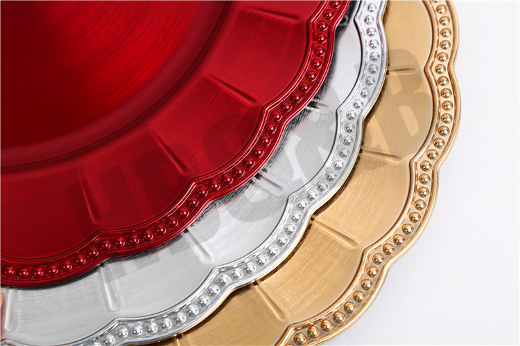 2020 New European-Style Plate Hotel Wedding Mat Plate Plastic Plate Electroplating Craft Plate Decorative Tray 2020 New European-Style Plate Hotel Wedding Mat Plate Plastic Plate Electroplating Craft Plate Decorative Tray