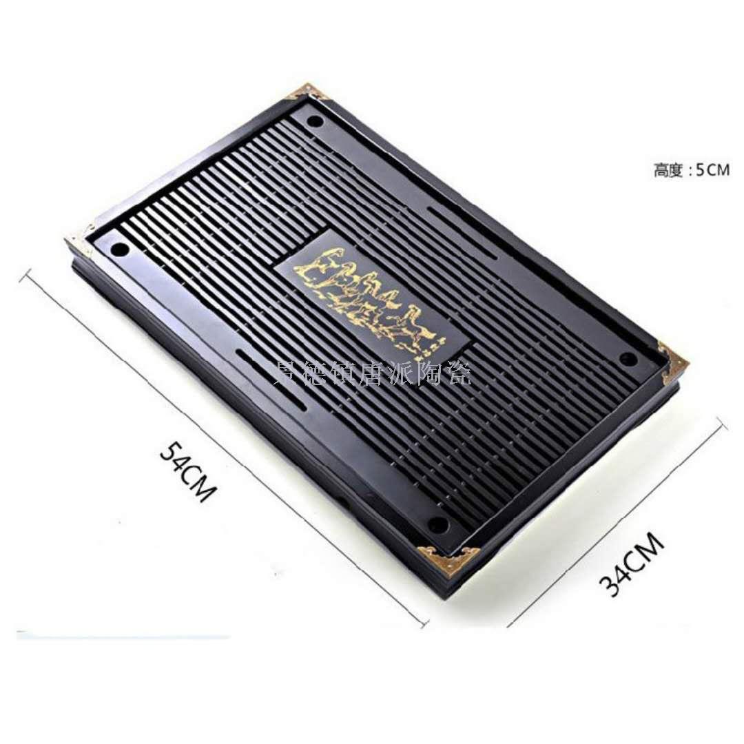 The family tea tray long square drawer type medium tea set tray solid wood tea tray. The family tea tray long square drawer type medium tea set tray solid wood tea tray.