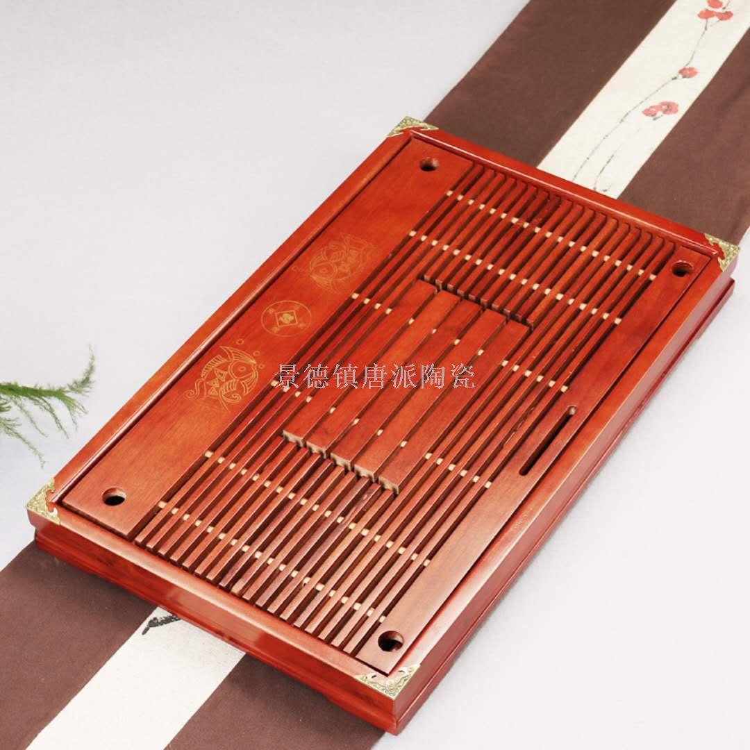 The family tea tray long square drawer type medium tea set tray solid wood tea tray. The family tea tray long square drawer type medium tea set tray solid wood tea tray.