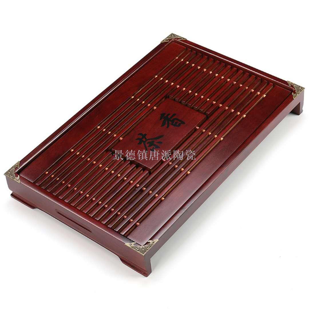 The family tea tray long square drawer type medium tea set tray solid wood tea tray. The family tea tray long square drawer type medium tea set tray solid wood tea tray.