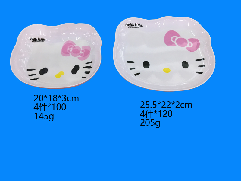 Melamine tableware children lattice plate imitation ceramic tableware run rivers lake floor painting hot style Melamine tableware children lattice plate imitation ceramic tableware run rivers lake floor painting hot style