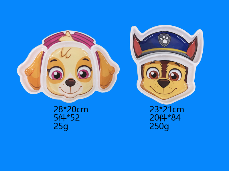 Melamine tableware children lattice plate imitation ceramic tableware run rivers lake floor painting hot style Melamine tableware children lattice plate imitation ceramic tableware run rivers lake floor painting hot style