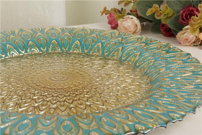 Exquisite fashion fruit plate glass disc disc tray pad fruit snacks Exquisite fashion fruit plate glass disc disc tray pad fruit snacks