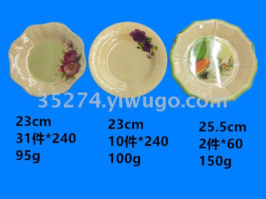 Melamine tableware Melamine plate imitation ceramic us resistant dish large amount of spot stock can be sold by ton