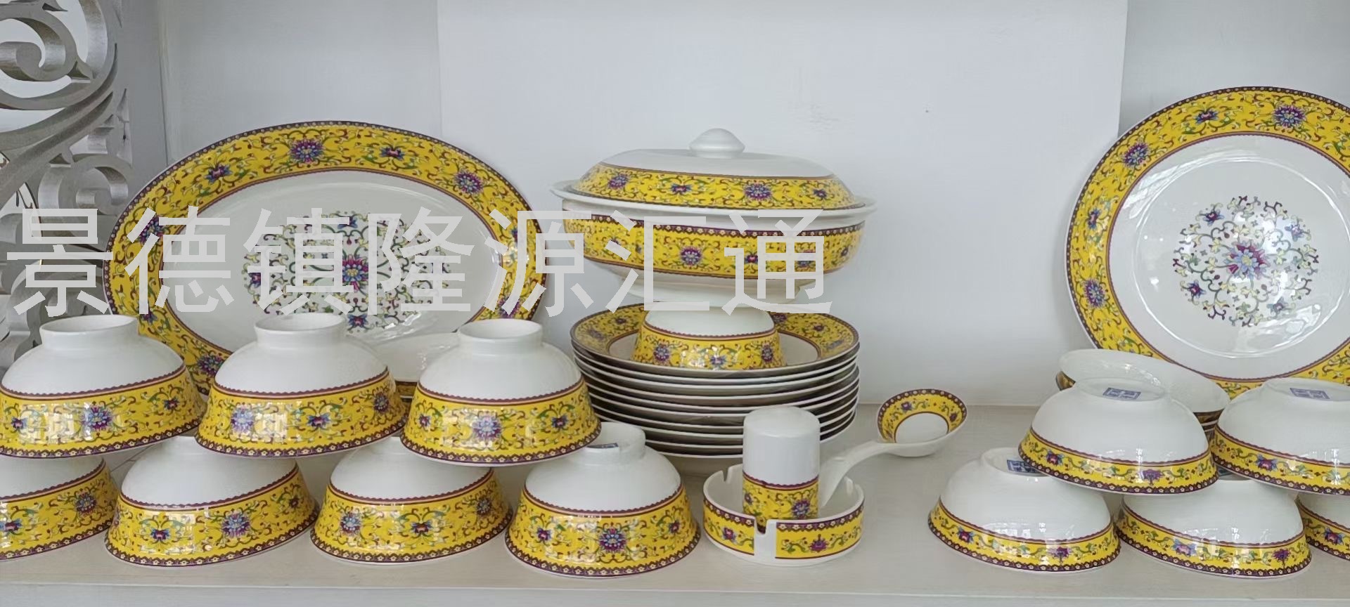 Jingdezhen Ceramic Tableware High Temperature Fired Bone China Authentic Gift Customized Bowl Set Plate Dish Coffee Cup