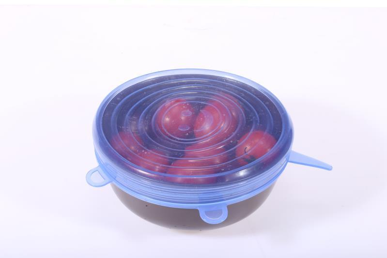 16 Sizes Lid for Airtight Container Stretch Fruit Plastic Wrap Six-Piece Set Bowl Cover Sealed Fresh-Keeping Bottle Cap Cup Lid