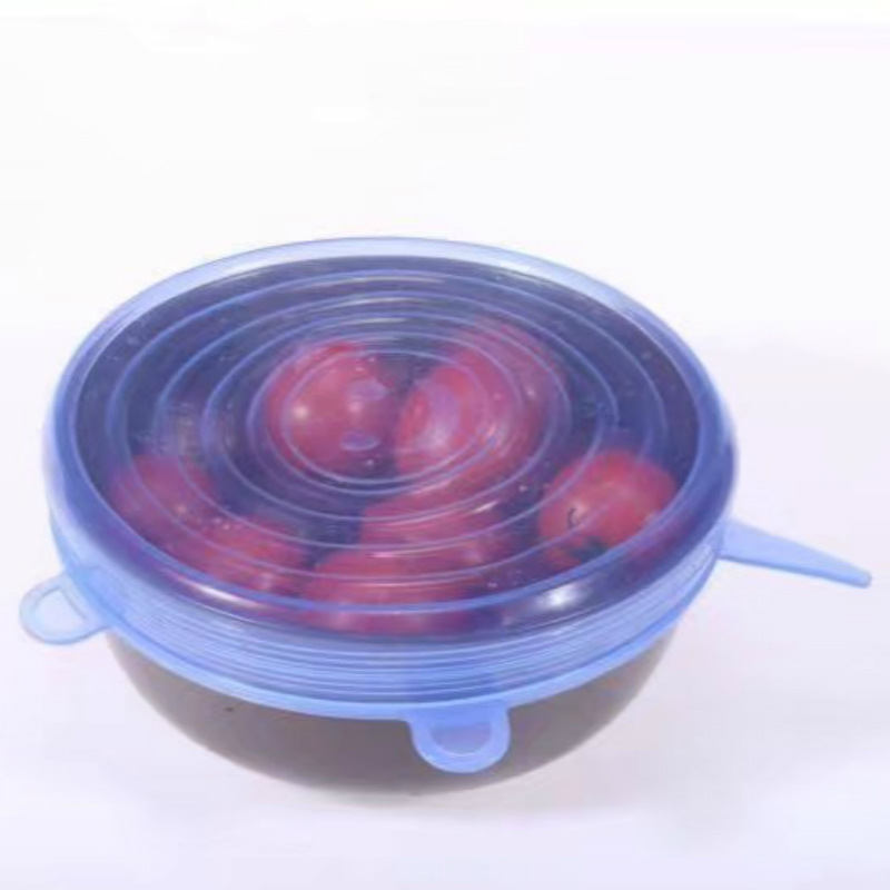 16 Sizes Lid for Airtight Container Stretch Fruit Plastic Wrap Six-Piece Set Bowl Cover Sealed Fresh-Keeping Bottle Cap Cup Lid
