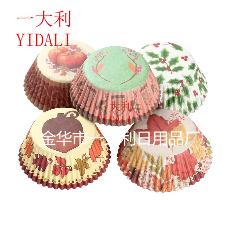 high temperature cake paper cup disposable oil-proof waterproof baking paper tray harvest festival series paper tray high temperature cake paper cup disposable oil-proof waterproof baking paper tray harvest festival series paper tray