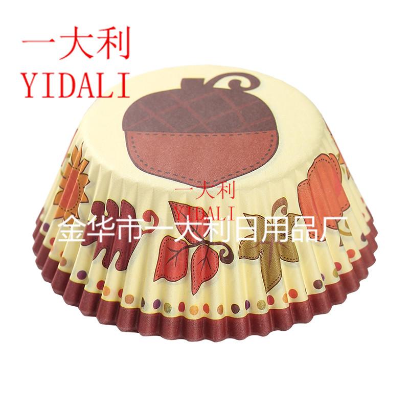 high temperature cake paper cup disposable oil-proof waterproof baking paper tray harvest festival series paper tray high temperature cake paper cup disposable oil-proof waterproof baking paper tray harvest festival series paper tray